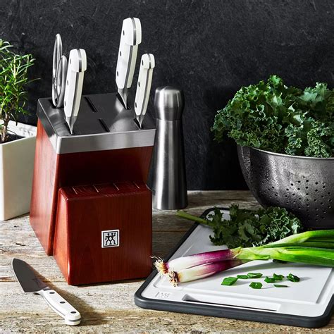 Zwilling Ja Henckels Pro Le Blanc 7 Piece Self Sharpening Knife Block