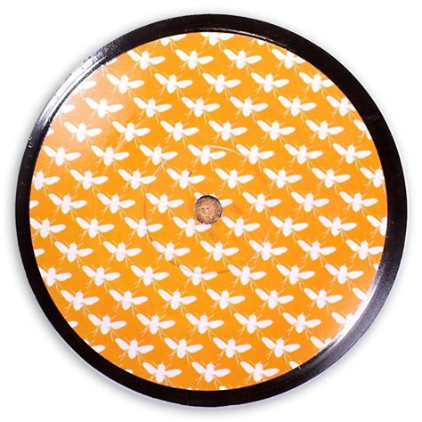Vinyl Record Label Coaster Buzzing