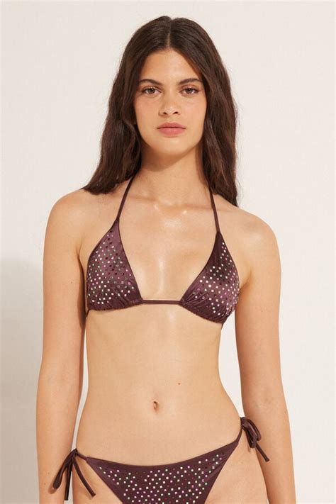 Reggiseno Bikini Triangolo Quarzo Lucido Triangolo Donna Tezenis Saldi Tezenis Italia