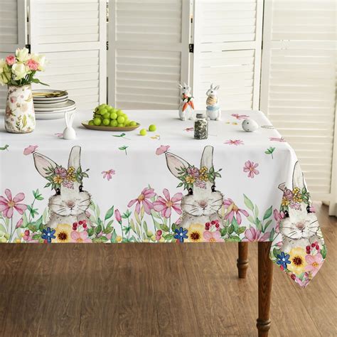 Amazon FOTSHARER Easter Tablecloths Disposable 54x108 Inch 2Panels