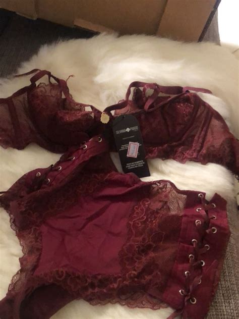 Conjunto Lingerie Vinho Lingerie Feminina Silvana Nunca Usado Enjoei