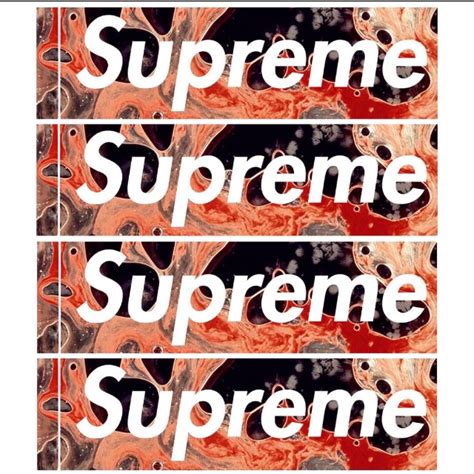 Supreme Sticker Hobbies And Toys Stationery And Craft Art And Prints On