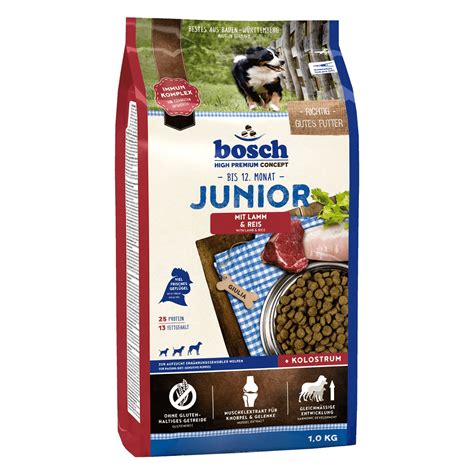 Bosch Junior Lamb and Rice 1 кг корм для щенков всех пород собак купить ...
