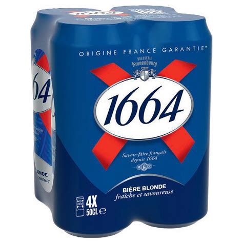 1664 blonde boîte 50cl 6 packs de 4
