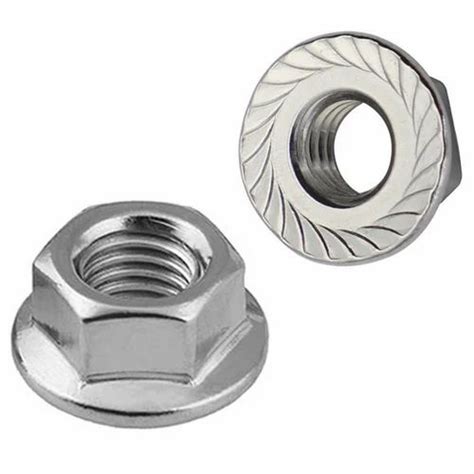 Hexagonal 16mm Stainless Steel Flange Nuts Thickness 4mm At Rs 100kg In Sangrur