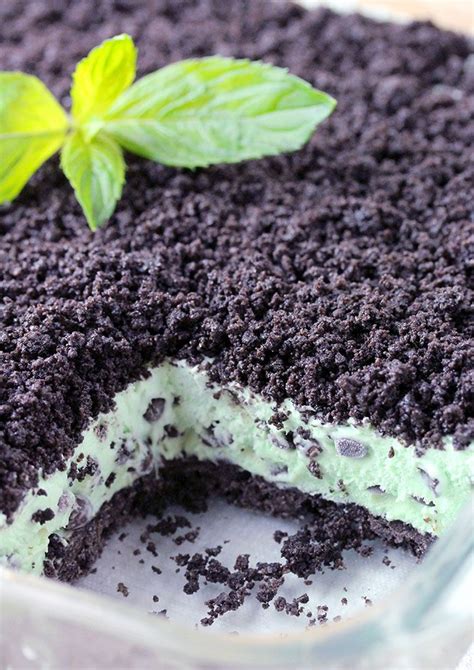 Mint Chocolate Chip Frozen Dessert Recipe In Desserts Mint