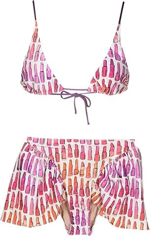 Amazon Adriana Degreas Leopard Ruffled Bandeau High Waisted Bikini Luxury Stores