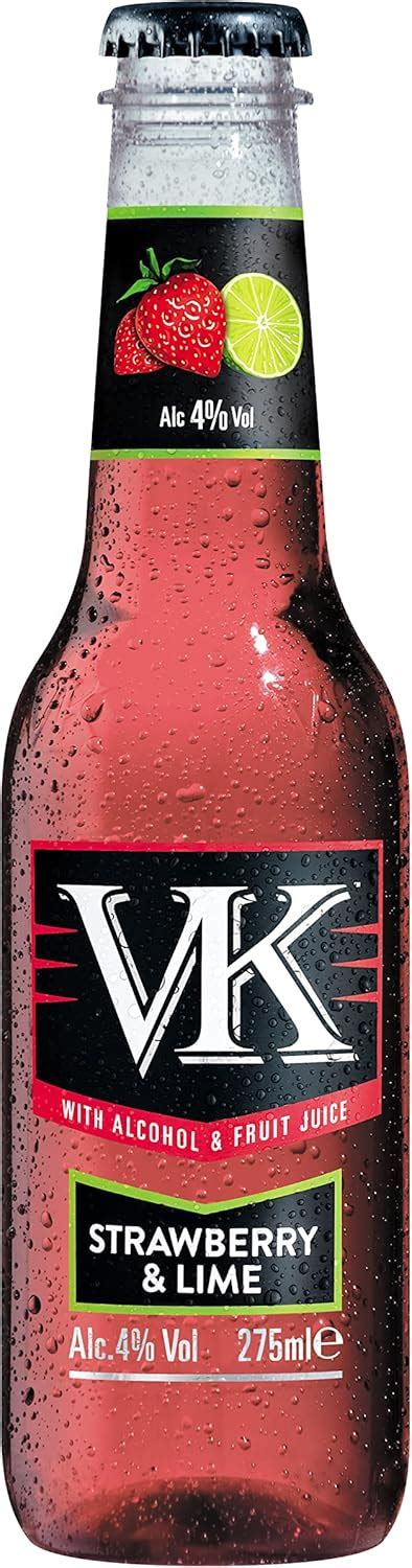 Vk Strawberry And Lime Alcopop Plastic Bottles 24 X 275ml Case Uk Grocery