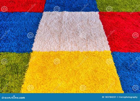 Carpet with Various Colors and Squares Bright Colors Modern Design ...