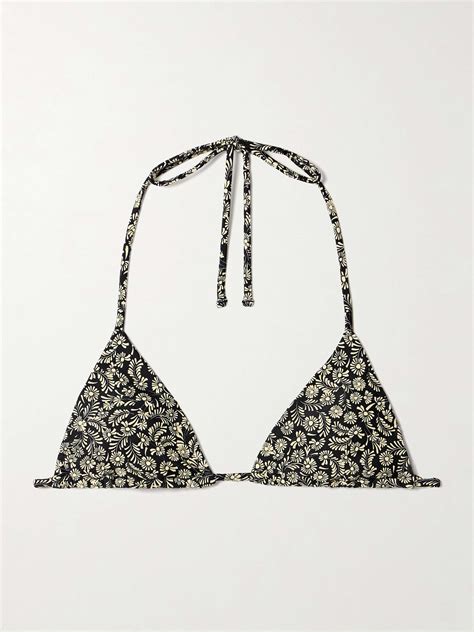 MATTEAU The String Floral Print Recycled Triangle Bikini Top NET A PORTER
