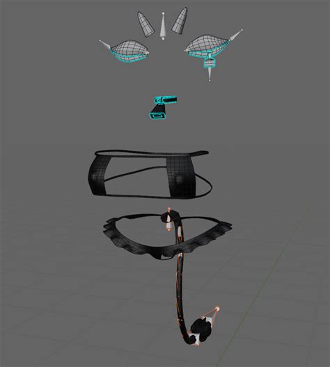 まみCow Bikini Set 牛水着 Original 3D model Unitypackage VRChat はなえちゅ BOOTH