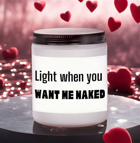 Naked Naked Gifts Light When You Want Me Naked Gift For Him Gift For Boyfriend Husband Gift
