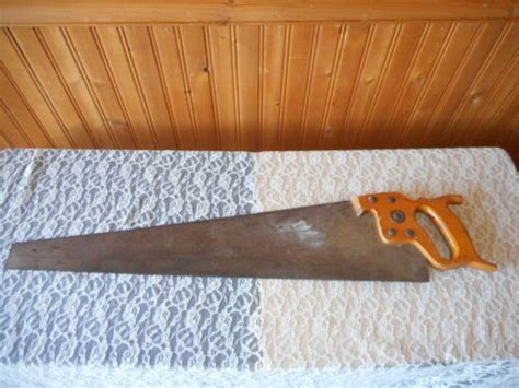 Vintage Sears Dunlap Hand Saw Made In Germany Brass Medallion