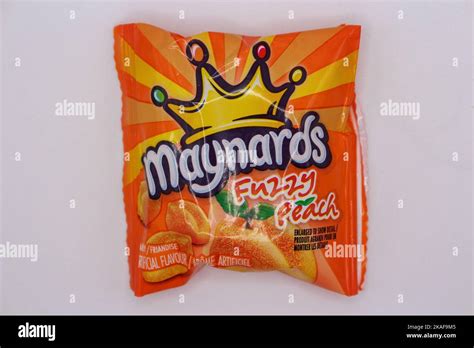 Maynards Fuzzy Peach Gummy Pack Stock Photo Alamy