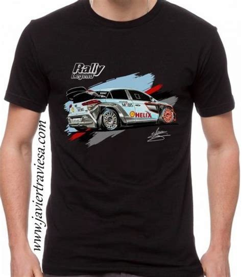 Camiseta Rally Hyundai I20 WRC Black By Javier Traviesa