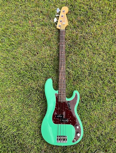 Fenderwarmoth Precision Bass 2021 Surf Green Reverb