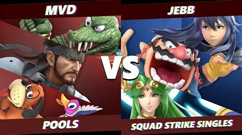 Glitch Ssbu Mvd Vs Jebb Smash Ultimate Squad Strike Pools Youtube