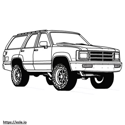 Chevrolet Blazer Fwd 2024 Coloring Page