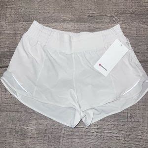 Lululemon Athletica Shorts Nwt Lululemon Hotty Hot Shorts High Rise 25 Lined Size Bone Off