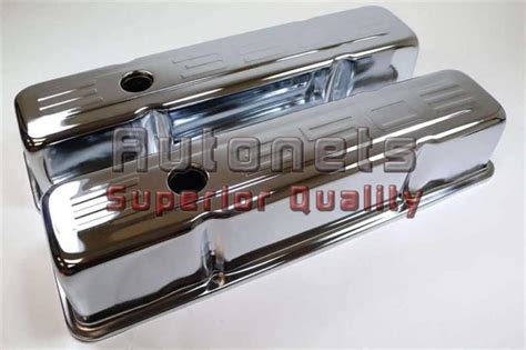 Buy Chrome Valve Covers 283 350 Small Block Chevy Short Stamped 350