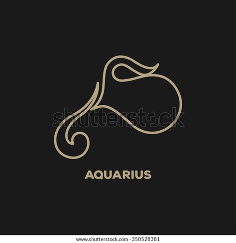 Aquarius Logo Vector Stock Vector (Royalty Free) 350528381 | Shutterstock