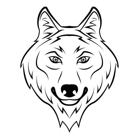 Wolf Face Vector Illustration Vector Art At Vecteezy