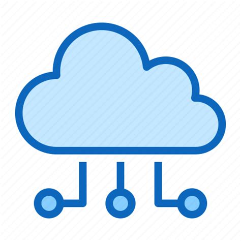 Cloud Computing Data Internet Server Technology Icon