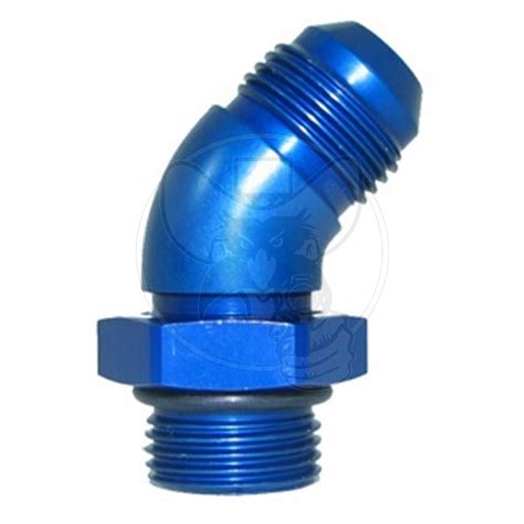 Sf923 04 Speedflow 45° 4an Male To 4an 716 Port Adaptor Blue