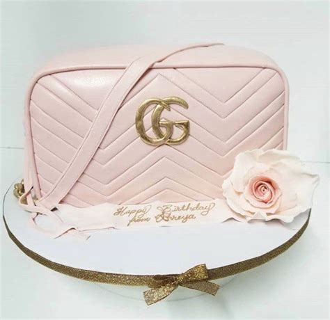 Pink Gucci Bag Cake Beautifully Decorated Customized Cake