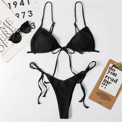 Sexy Brasile O Micro Bikini Mujer String Traje De Ba O Mujer Tanga
