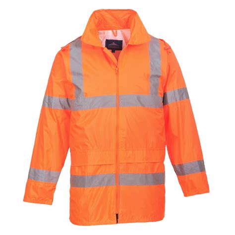 Portwest Uh440 Mens Lightweight Waterproof Hi Vis Reflective Rain