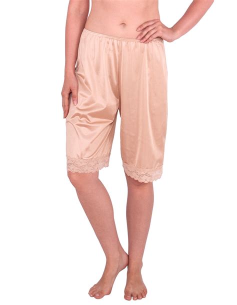Under Moments Women S Classic Pettipants Bloomers Elastic Waist Nude