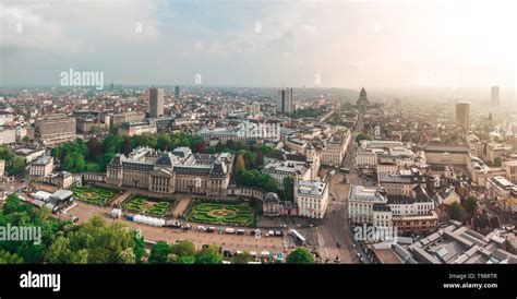 Royal Palace Of Brussels Above Hi Res Stock Photography And Images Alamy