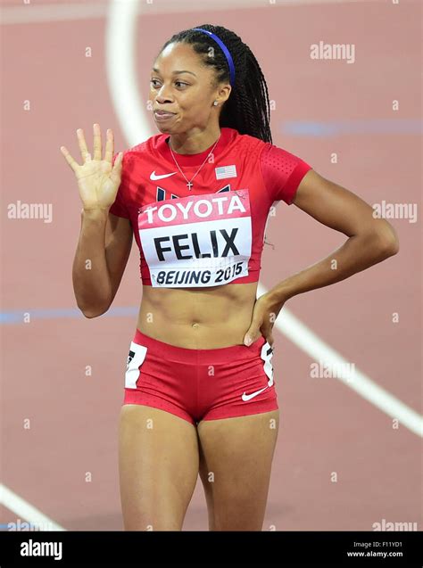 Beijing China 25th Aug 2015 Allyson Felix Of The United States