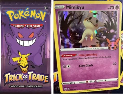 Sealed Packs 10x Pokemon Tcg Halloween 🎃trick Or Trade Booster Bundle