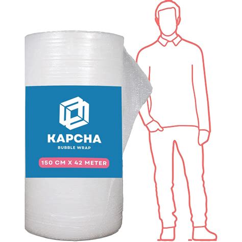Kapcha Jumbo Sized Bubble Wrap Roll 150 Cm X 42 Meter Extra Large