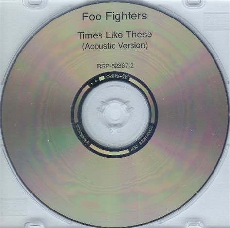 foo fighters times   acoustic version cd single promo