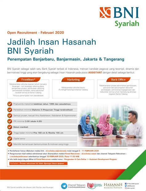 Lowongan Kerja Bni Syariah Februari Loker Terbaru