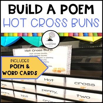 Hot Cross Buns Build A Poem Nursery Rhyme Pocket Chart Center Tpt