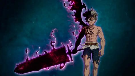Download Asta Black Clover 4k Demon Sword Anti Magic Power Wallpaper