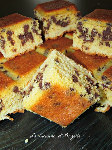 Gateau De Polenta Aux P Pites De Chocolat La Cuisine D Angelle