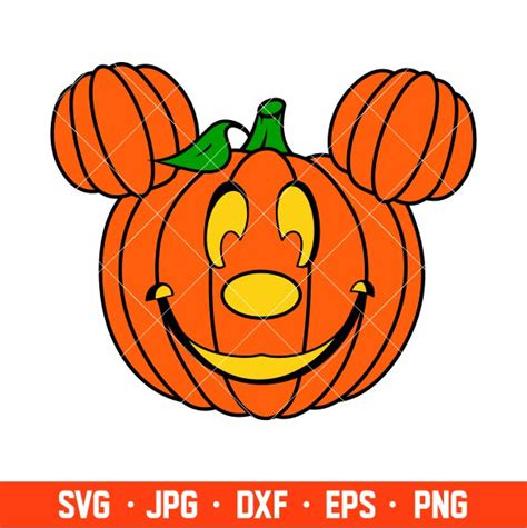 Pumpkin Head Mickey Mouse Svg, Free Svg, Daily Freebies Svg, Cricut ...