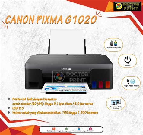 Jual Printer Canon Pixma G1020 Printer Only Di Seller Doctorprint