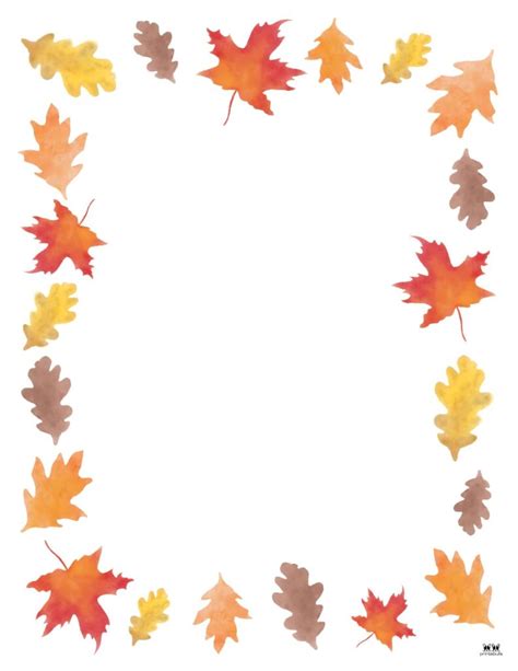 Fall Page Border Clip Art