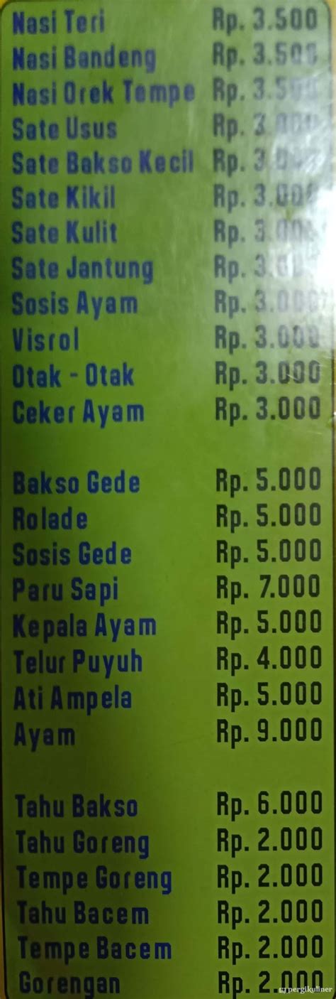 Selalu Diperbarui Menu Angkringan Solo Mbah Joko Cempaka Putih