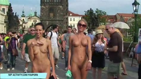Crazy Leonelle And Laura Naked On Public Streets Porn Videos