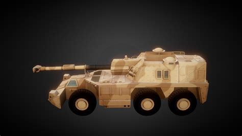 G6 Rhino Howitzer 3d Model By Sail0r C59ac2a Sketchfab