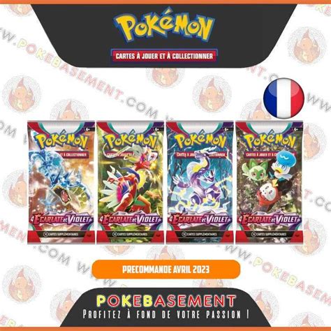 1x Booster Blister Pokémon Ev1 Ecarlate Violet Avril 2023 Fr