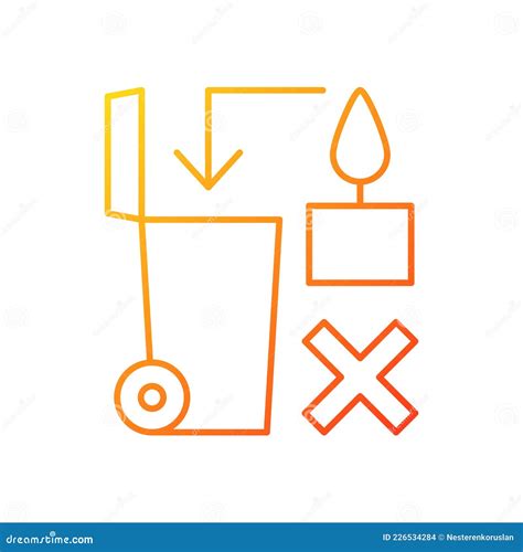 Never Throw Hot Wax Down Sink Black Glyph Manual Label Icon Vector Illustration Cartoondealer