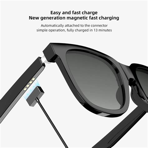 Wicue 0.1s Stepless Auto Tinting LCD Sunglasses with Smart Bluetooth ...